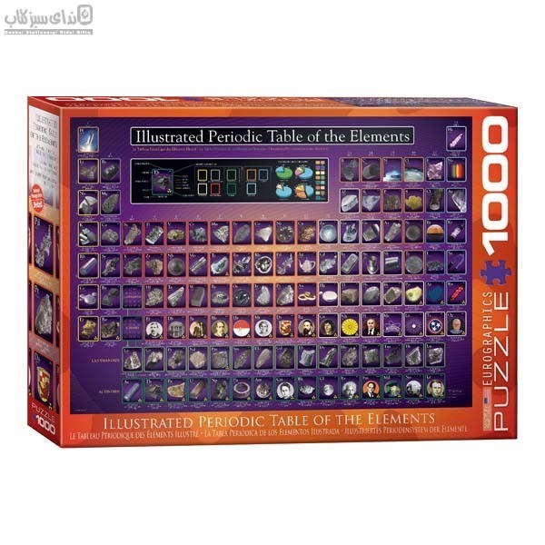 تصویر  1000 تكه Illustrated Periodic Table of the Elements 6000-0258
