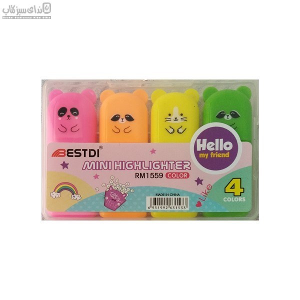 تصویر  (1559)هايلايتر 4 رنگ حيوانات