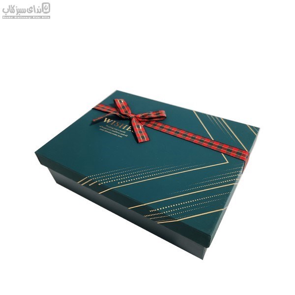 تصویر  (Y91307-50T) جعبه كادو مستطيل سبز سايز 1
