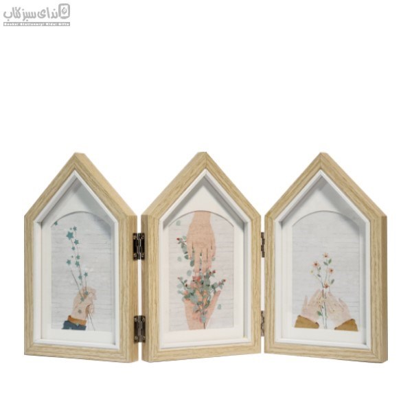 تصویر  HW-182 قاب عكس تاشو 10*15 (3لت) كرم