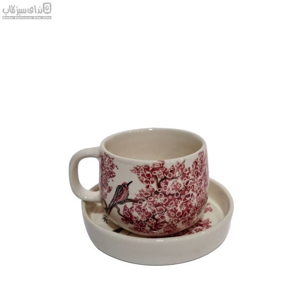 تصویر  لته خوري با زيره طرح مرغ ميناي قرمز SL4-007