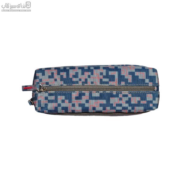 تصویر  جامدادي سه زيپ مكعب طوسي Pixel