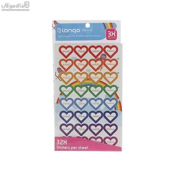 تصویر  استيكر تشويقي طرح قلب IS-006