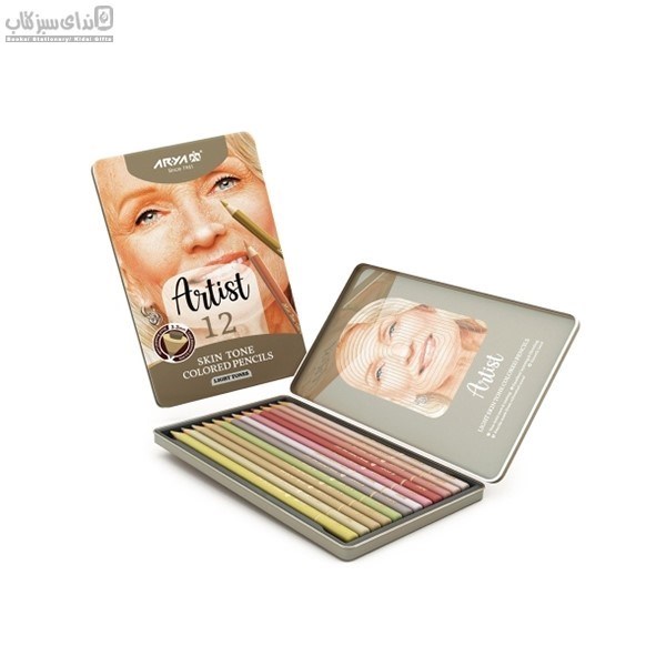 تصویر  مدادرنگي رنگ پوست آرتيست 12رنگ (روشن)
