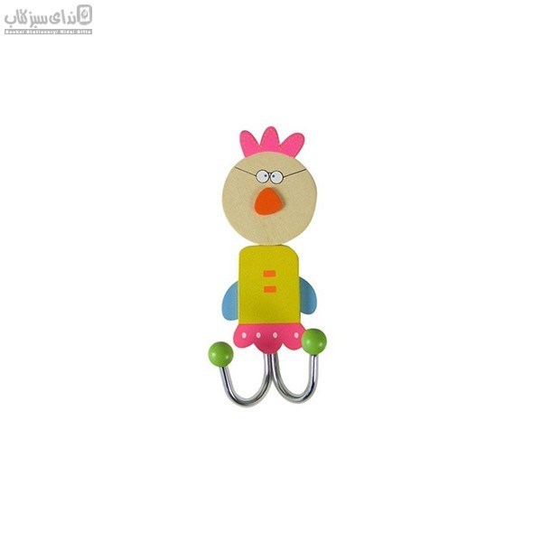 تصویر  قلاب آويز دوبل طرح خروس