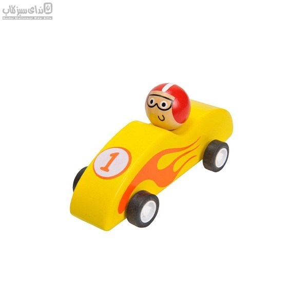 تصویر  (BZ_01) ماشين مسابقه عقب‌كش زرد