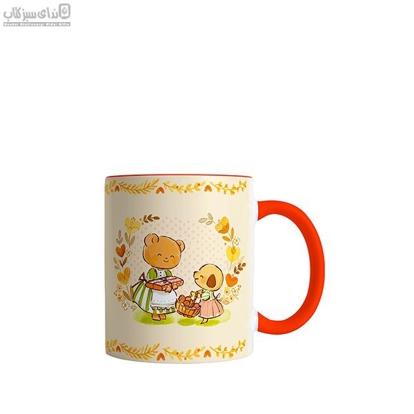 تصویر  ماگ طرح خرس شيريني پز