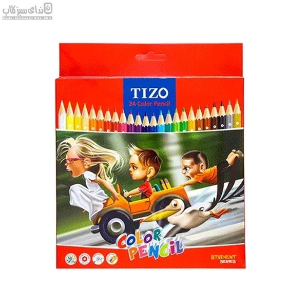 تصویر  مدادرنگي 24رنگ tizo جعبه مقوايي