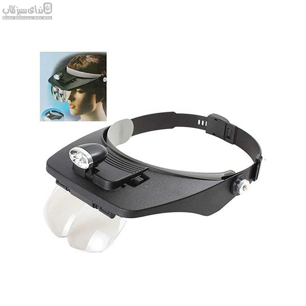 تصویر  ذره‌بين دور سر MG81001A با 2 لامپ