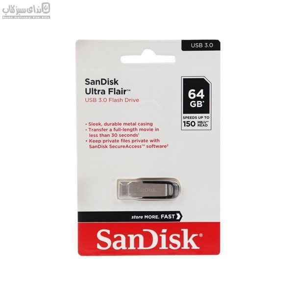 تصویر  فلش مموري 64GB سن‌ديسك (USB 3)