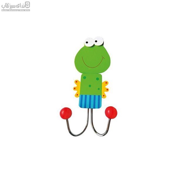 تصویر  قلاب آويز دوبل طرح قورباغه