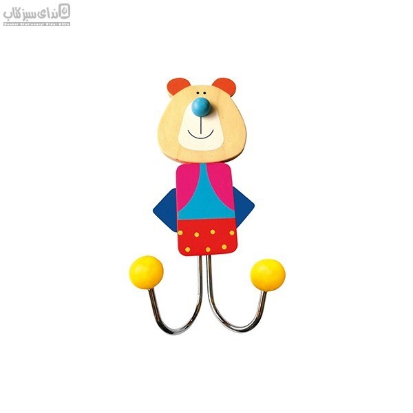 تصویر  قلاب آويز دوبل طرح خرس