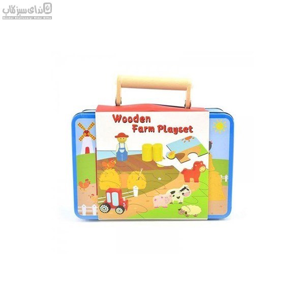 تصویر  پازل مزرعه همراه با كيف فلزي (KZ-11)
