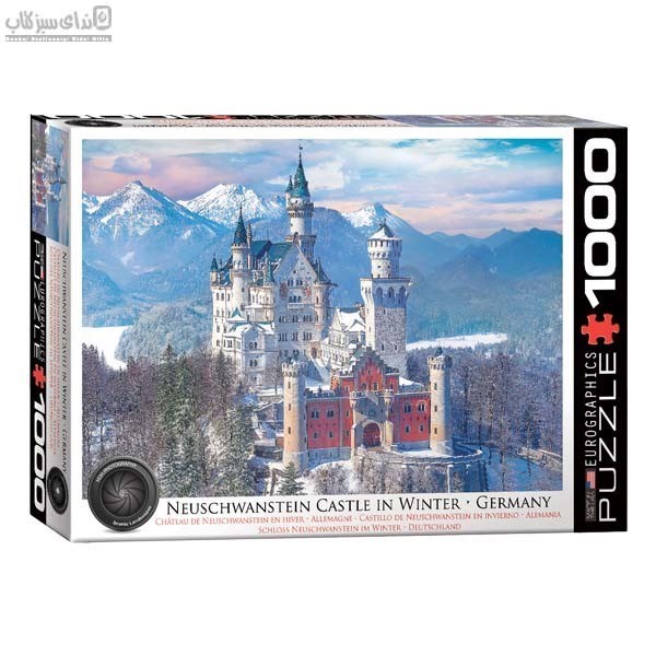تصویر  پازل يوروگرافيك 1000 تكه Neuschwanstein Castle in Winter 6000-5419
