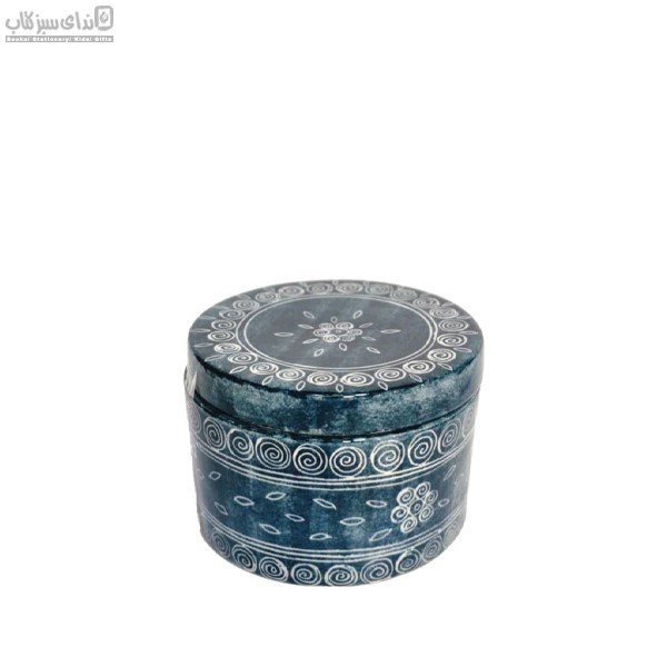 تصویر  شكلات خوري گرد طرح اسپيرال سرمه‌اي G1-026