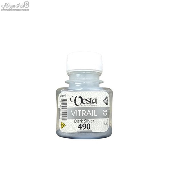 تصویر  رنگ ويتراي 40 ميل نقره‌اي كد 490