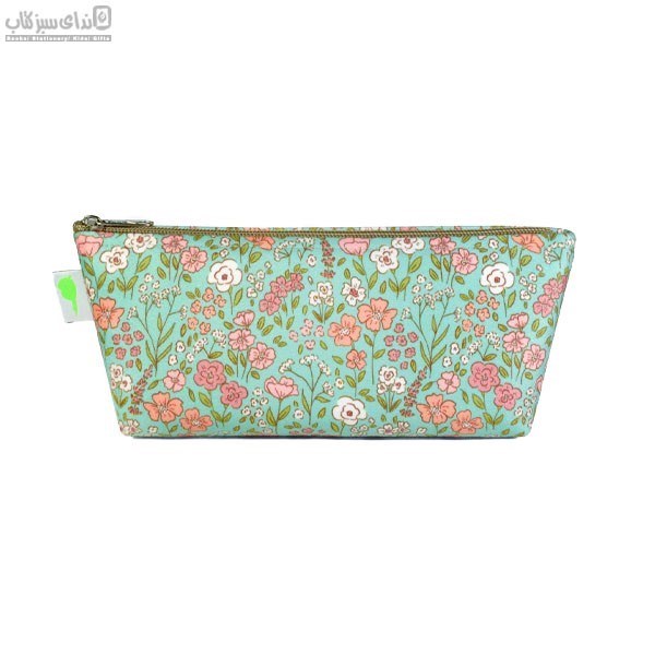 تصویر  جامدادي اولگا طرح گل‌دار سبز دريايي